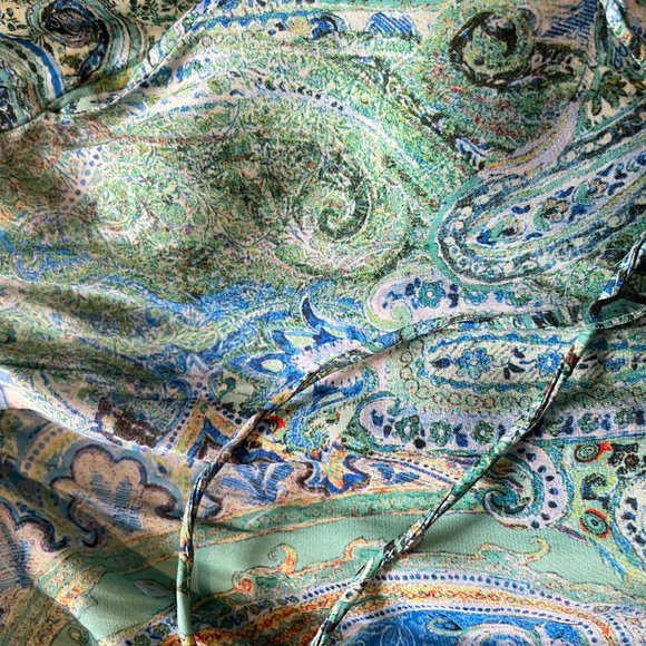 ZARA paisley satin shorts - Picture 3 of 3